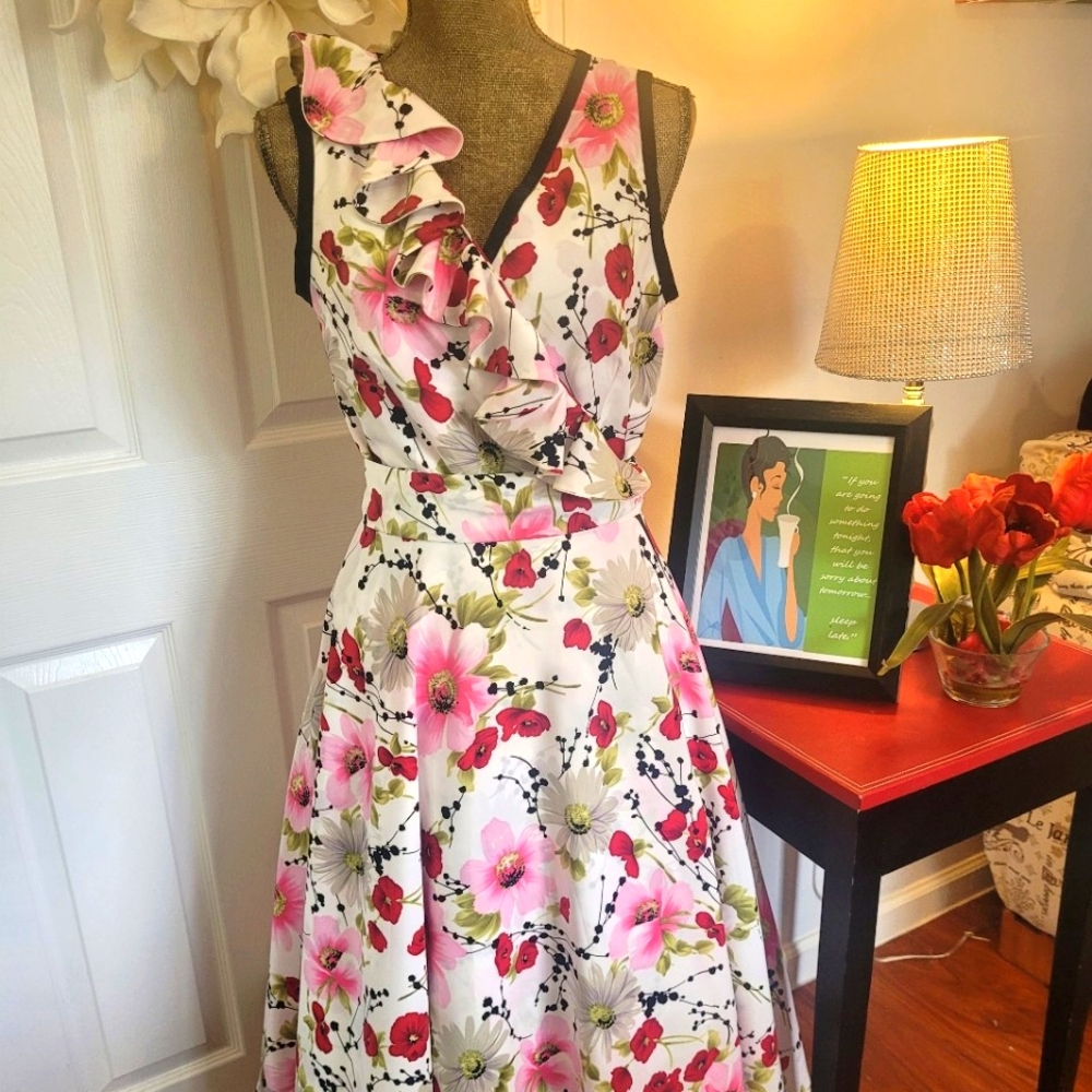Vintage Style Wrap Dress